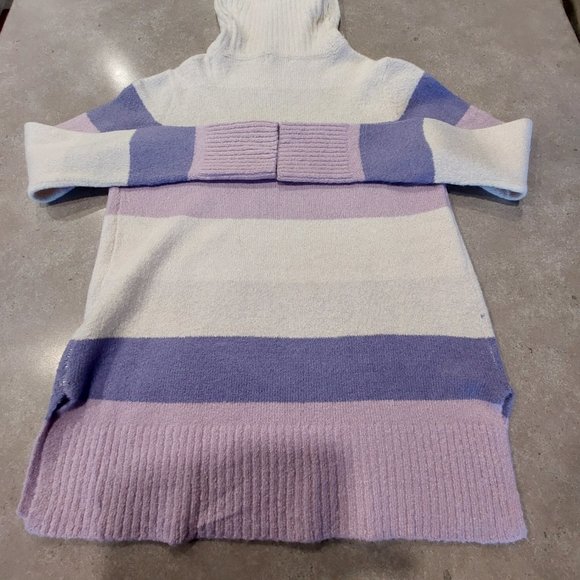 SUZY SHIER Cowl Neck Long Sleeves Color Block Pullover Sweater - Sz XS/TP - Picture 8 of 11